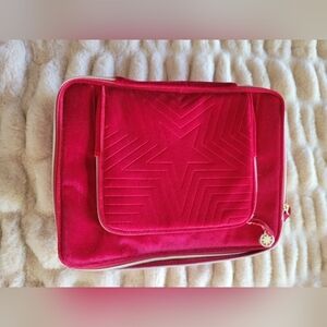 Estee Lauder Velvet Makeup Case Red NWOT